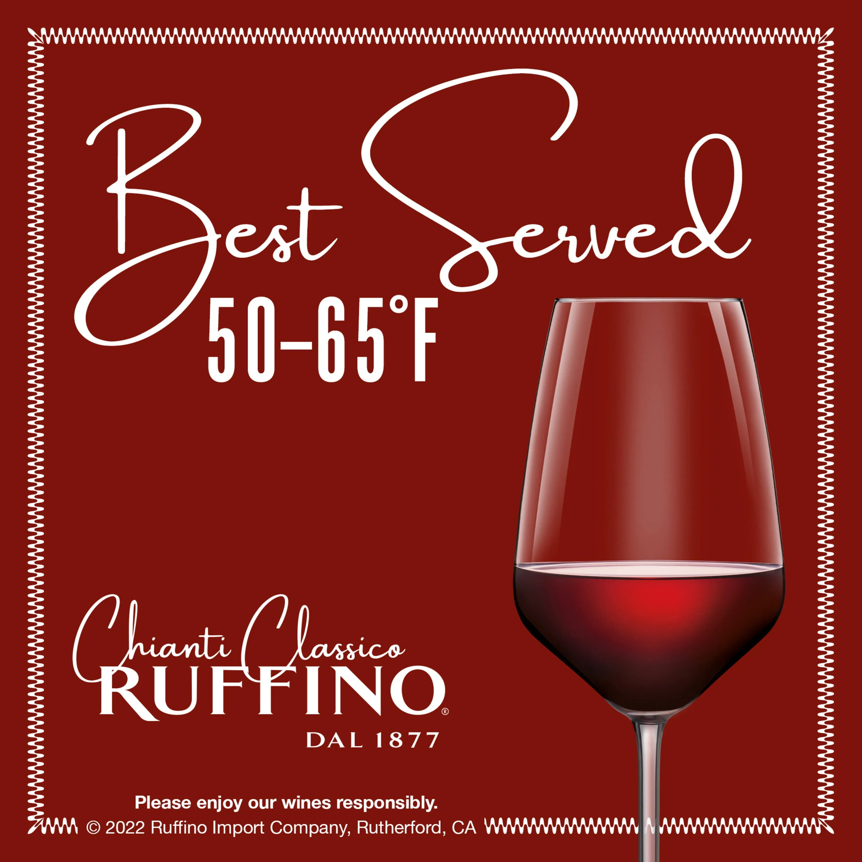 Ruffino Riserva Ducale Chianti Classico DOCG Sangiovese Red Blend, Italian Red Wine, 750 ml Bottle, 14% ABV