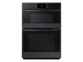 Samsung NQ70CG600DMTAA 30" Microwave Combination Wall Oven with Steam Cook in Matte Black