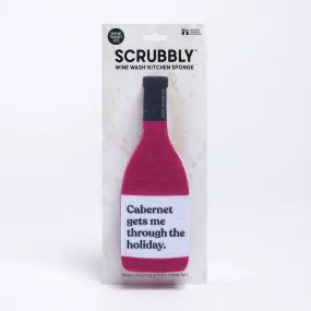 Scrubbly™ Sponge - Cabernet Holiday