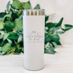 She's Tying the Knot Bachelorette Party Personalized Tumbler