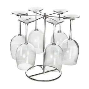 Six Wine Glass Drying Rack/Stand