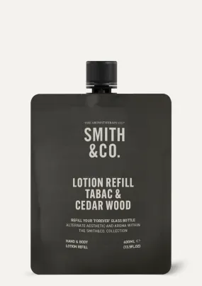 Smith   Co Refill Lotion - Tabac   Cedar Wood