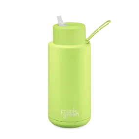 S/S Ceramic Reusable Bottle 34oz | Pistachio Green