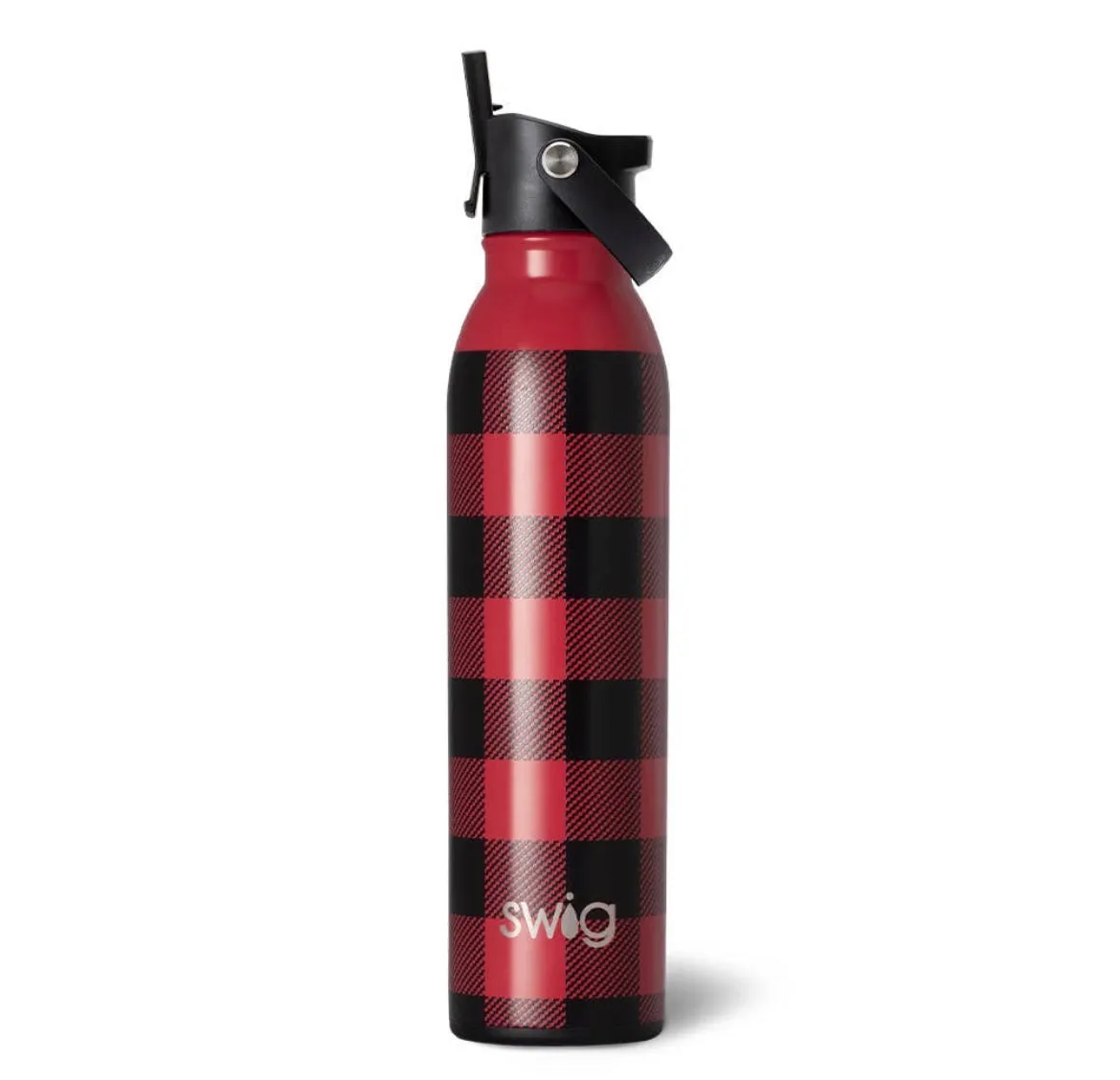 SWIG Buffalo Plaid Flip & Sip Water Bottle (20OZ)