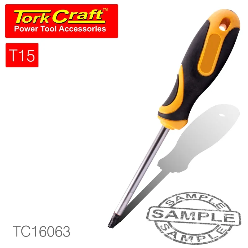 TORK CRAFT SCREWDRIVER TORX TAMPER PROOF T15 5X100MM TC16063