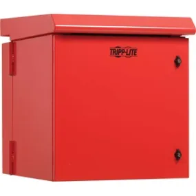 Tripp Lite by Eaton SmartRack Industrial Enclosure - NEMA 3R, Wall Mount, Metal, Locking, Hinged Back, Fan With Thermal Switch, 28 in. Depth, 12U, Red