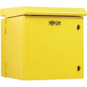 Tripp Lite by Eaton SmartRack Industrial Enclosure - NEMA 3R, Wall Mount, Metal, Locking, Hinged Back, Fan With Thermal Switch, 28 in. Depth, 12U, Yellow