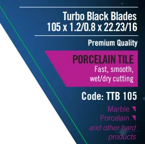 Turbo Black Blades 105 x 1.2/0.8 x 8 x 22.23/16