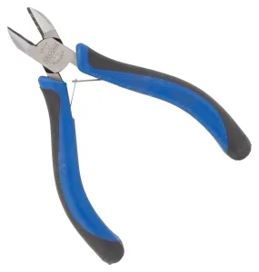 Vulcan JL-NP039 Diagonal Cutting Plier, 4.5 in OAL, 0.8 mm Cutting Capacity, 0.5 in Jaw Opening, Black/Blue Handle :EA: QUANTITY: 1