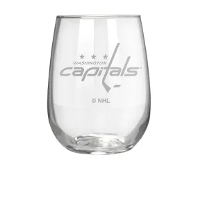 Washington Capitals 17 oz. Stemless Wine Glass