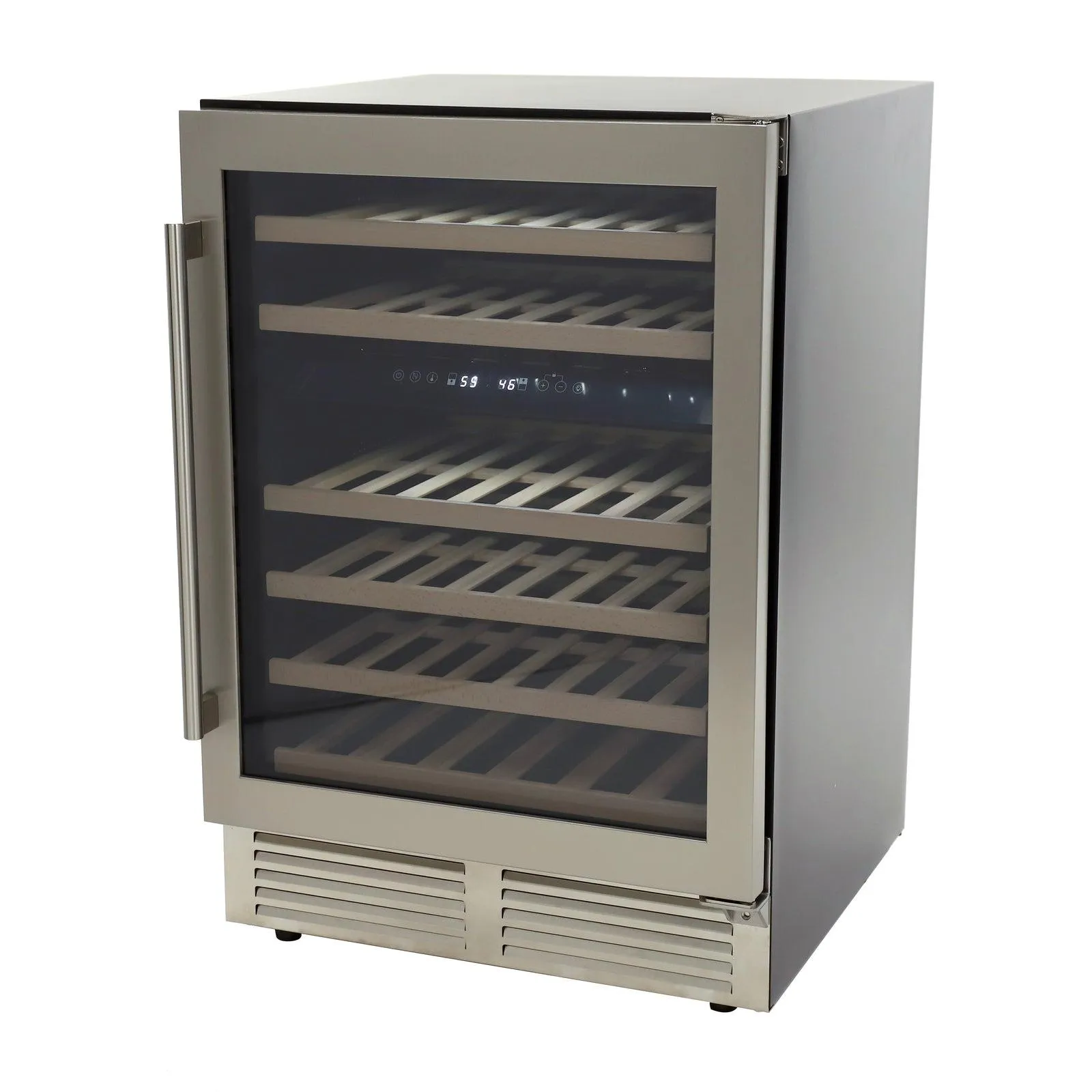 WCD46DZ3S Avanti DESIGNER Series Dual-Zone Wine Cooler, 46 Bottle Capacity - Stainless Steel / 46 Bottles