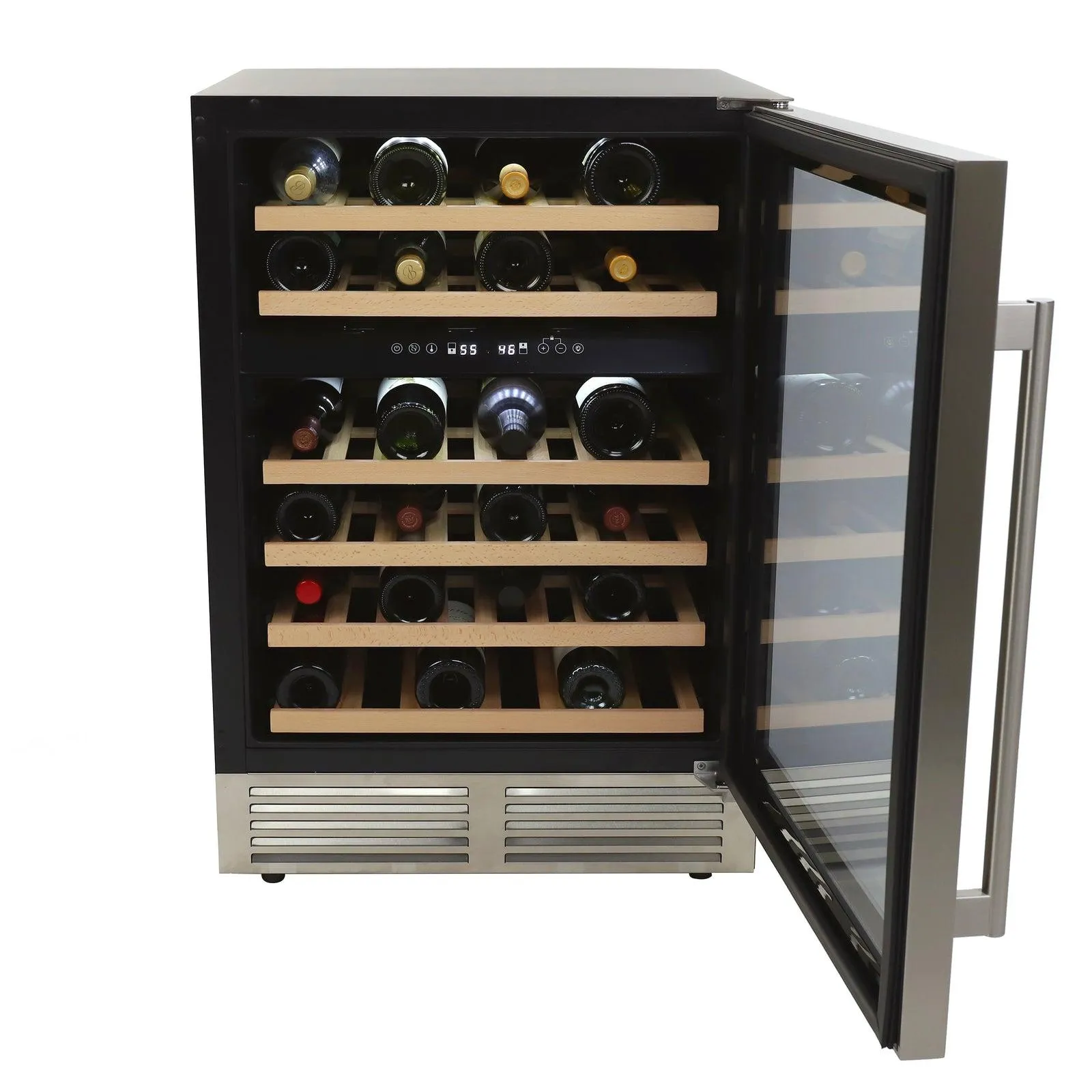 WCD46DZ3S Avanti DESIGNER Series Dual-Zone Wine Cooler, 46 Bottle Capacity - Stainless Steel / 46 Bottles