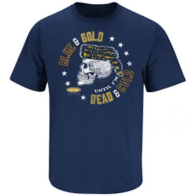 West Virginia Football Fans. Blue and Gold Till I'm Dead and Cold Shirt