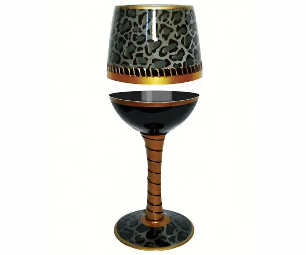 Wine Glass Deco Jaguar