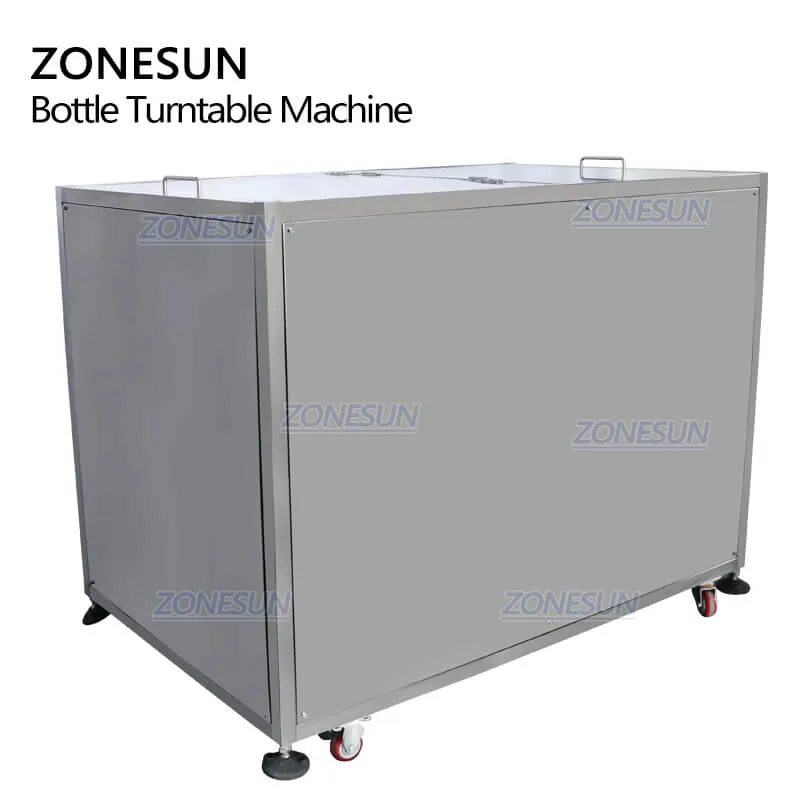 ZONESUN ZS-LP150 Full Automatic Round Rotary Plastic Glass Bottle Unscrambler Turntable Machine